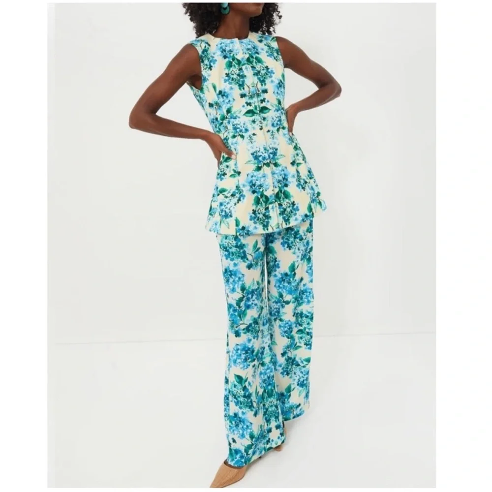 TUCKERNUCK Water's Edge Hydrangea Rhoda Tunic Top Size 10 - Picture 2 of 11